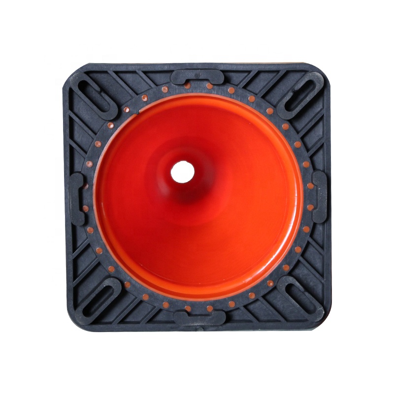 Den nya hopfällbara säkerhetsflexibla Red Highway Road Custom Traffic Cone